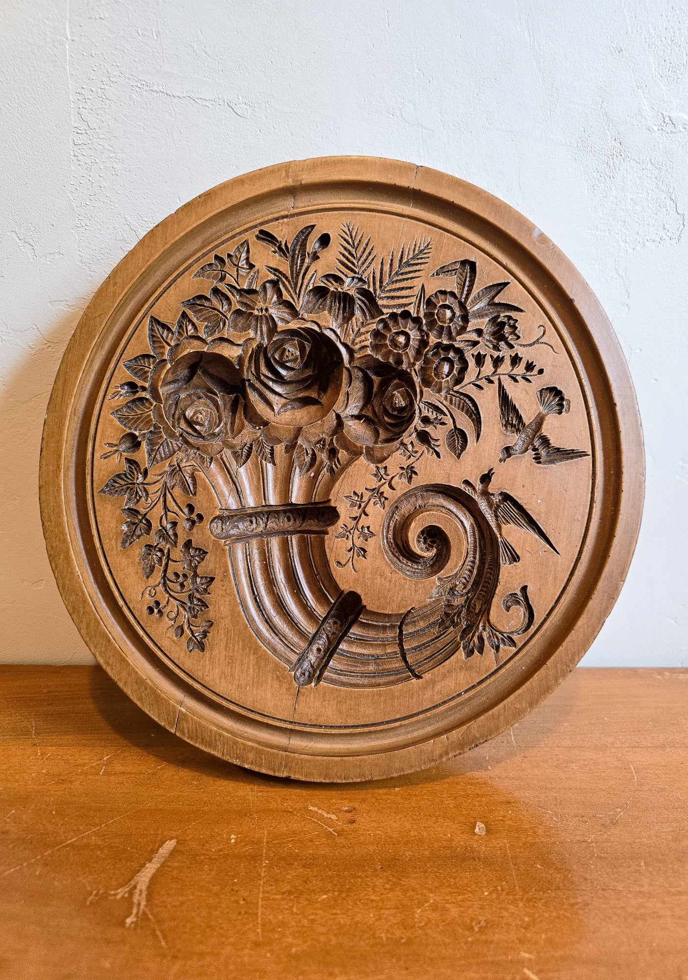 Cornucopia Roses Cake Topper Springerle Cookie Mold by House on the Hill