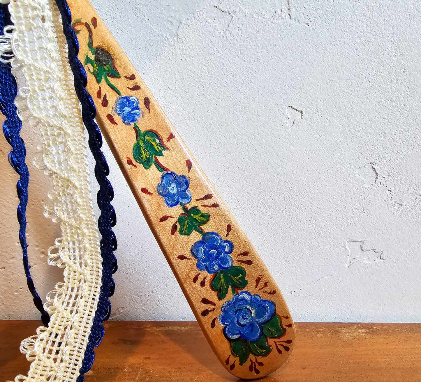 Rosemaled(Scandinavian handpainted) spoon and fork set