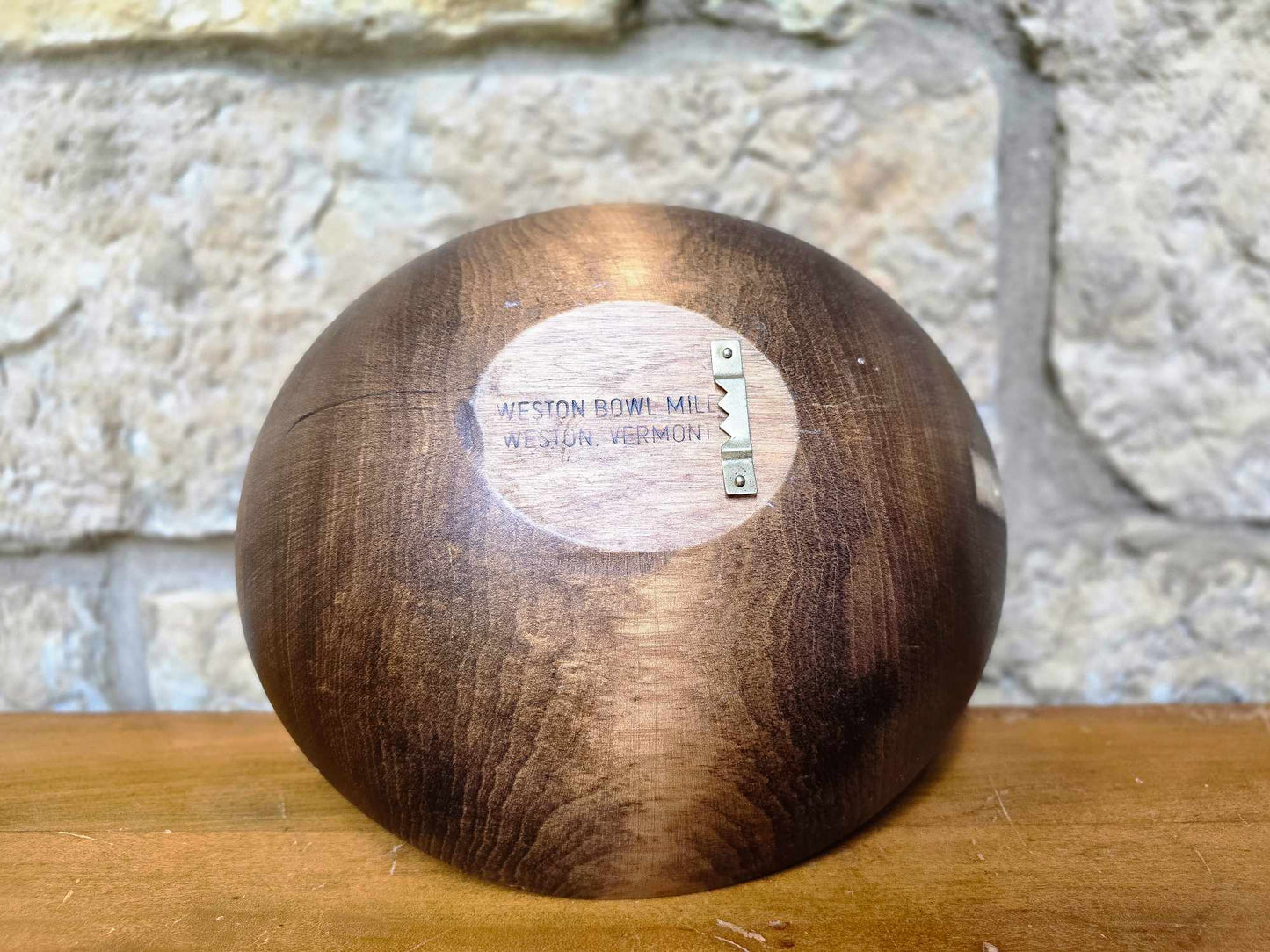 Hand Painted Wooden Bowl by Weston Bowl Mill
