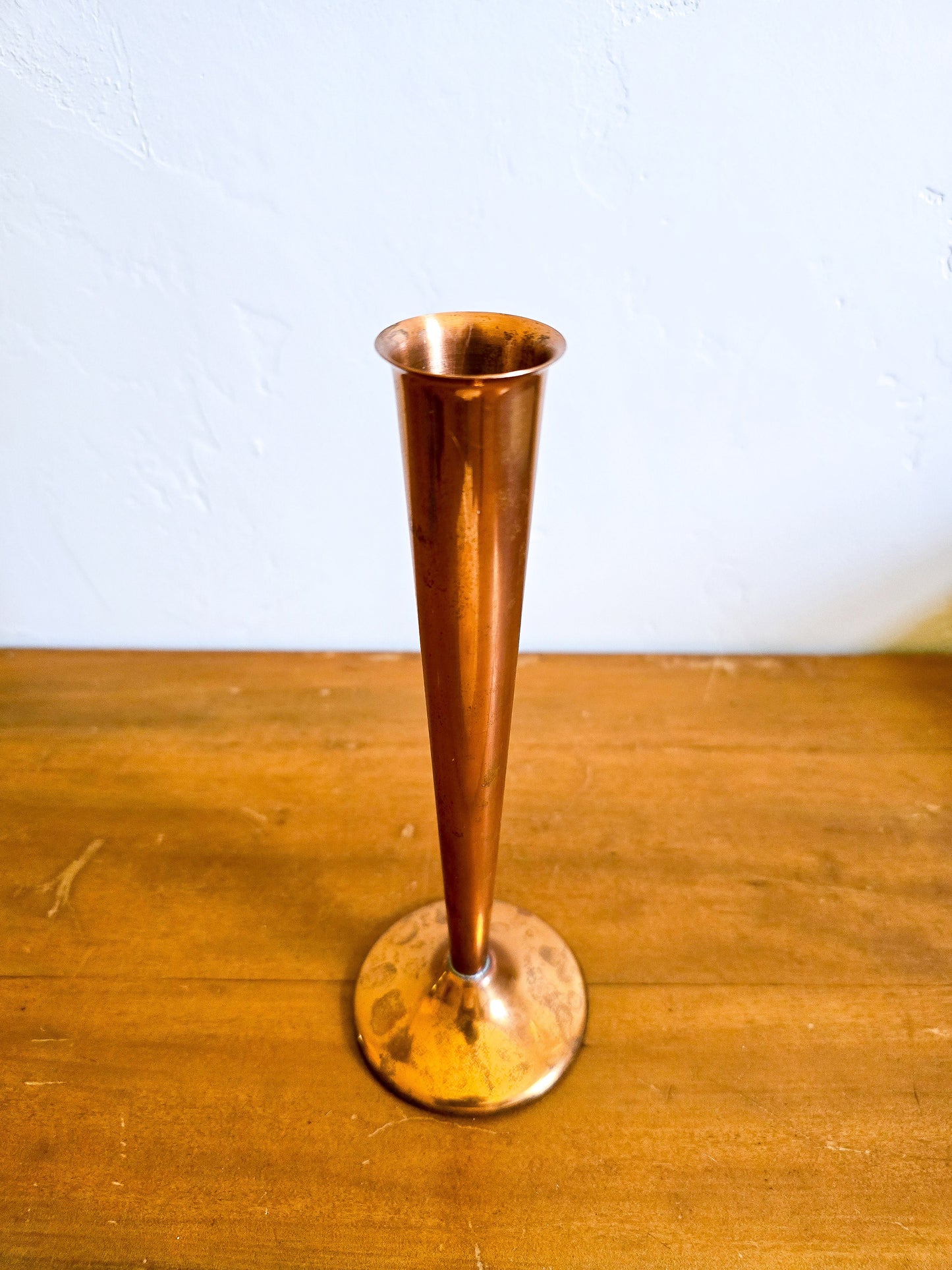 Vintage Copper Guild Bud Stem Vase