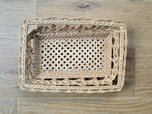 Tray Style Woven Basket
