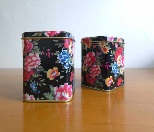 Floral Print Tin