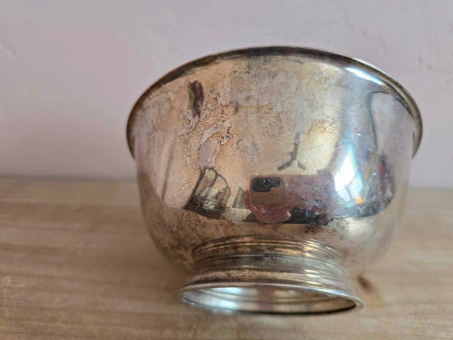 Vintage Oneida Silversmiths "Paul Revere Reproduction" Silver Plated Bowl