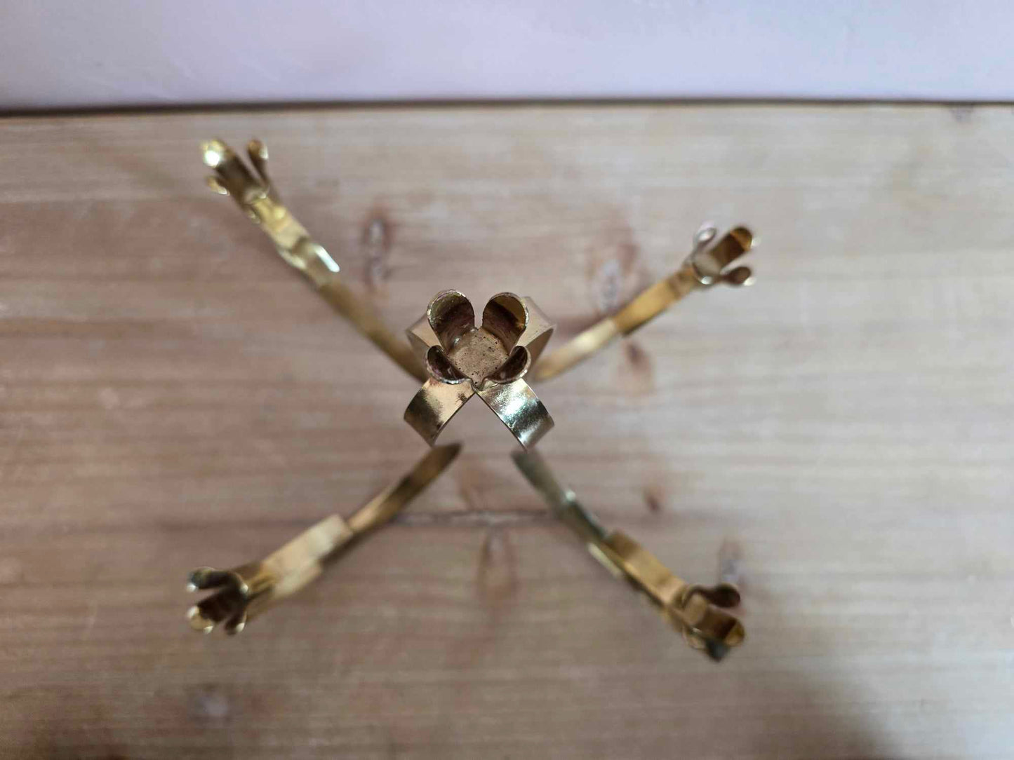 Four Arm Gold Candelabra