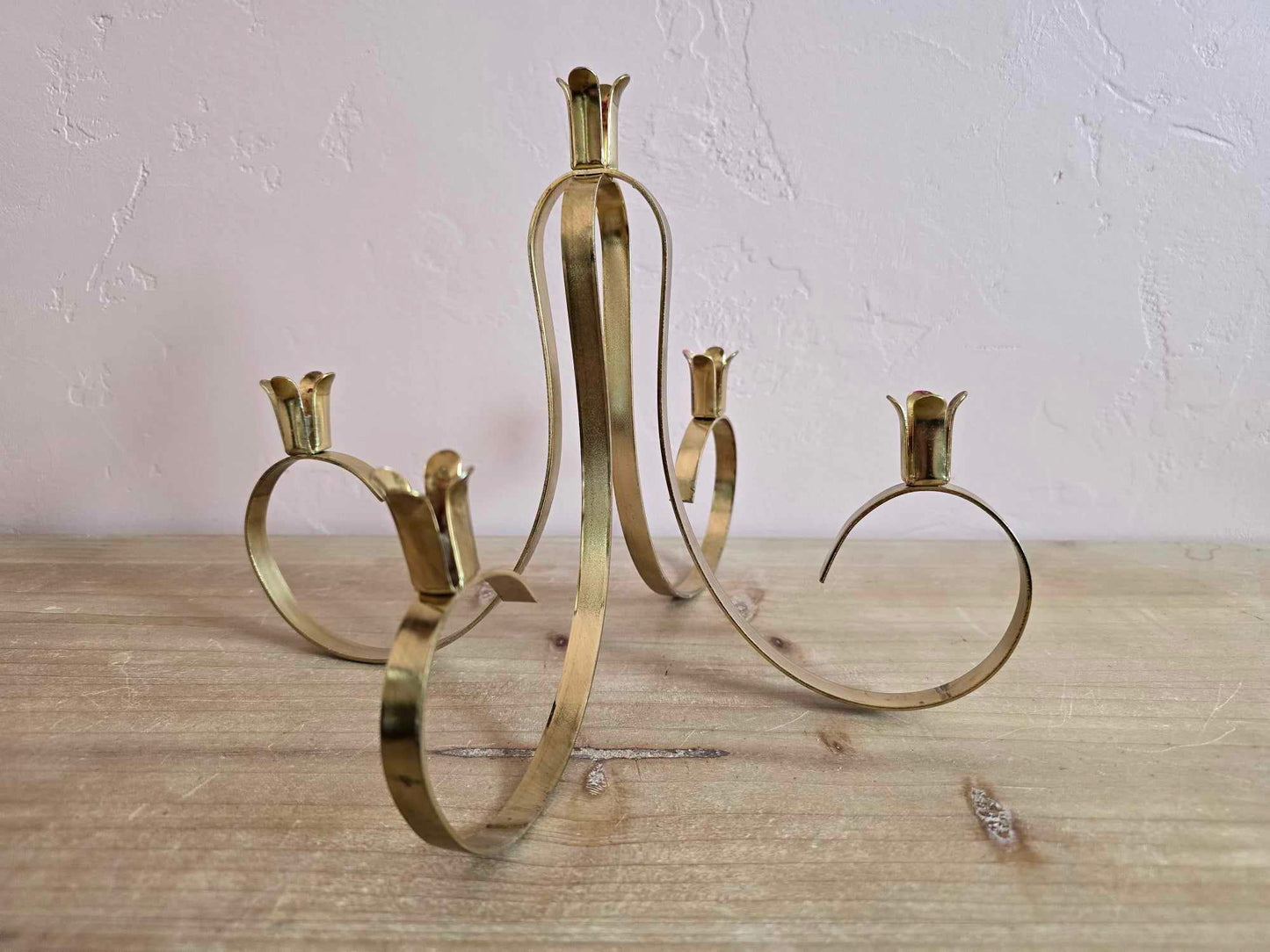 Four Arm Gold Candelabra