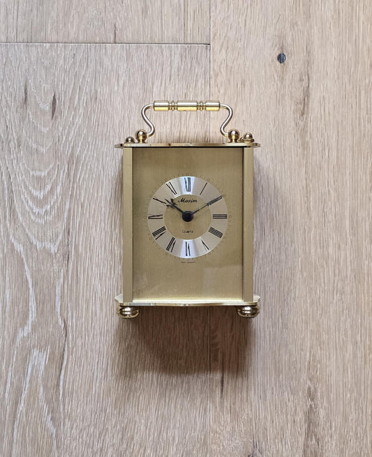 Vintage Maxium Quartz Carriage Clock - West Germany, Working