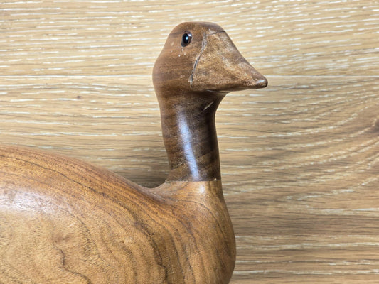 Vintage Hand Carved Duck Swan Decoy